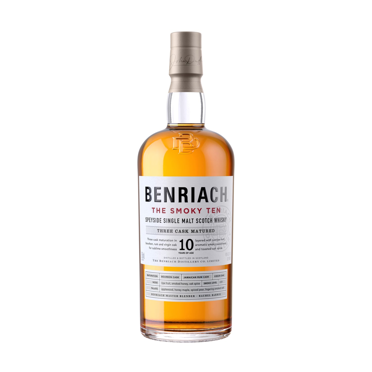 benriach the smoky ten speyside single malt scotch whiskey