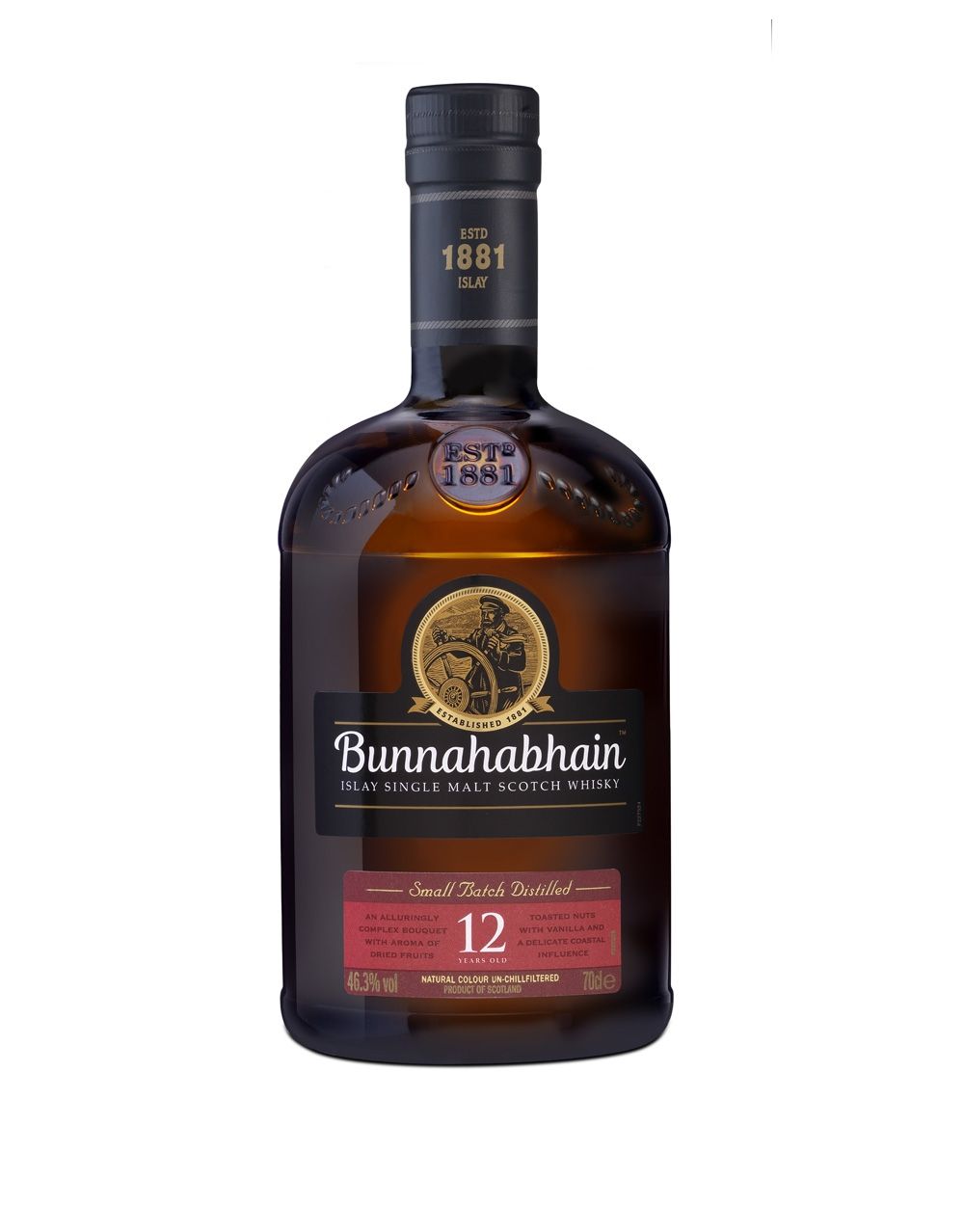 Bunnahabhain 12 year old single malt scotch - Personalized with yacht name