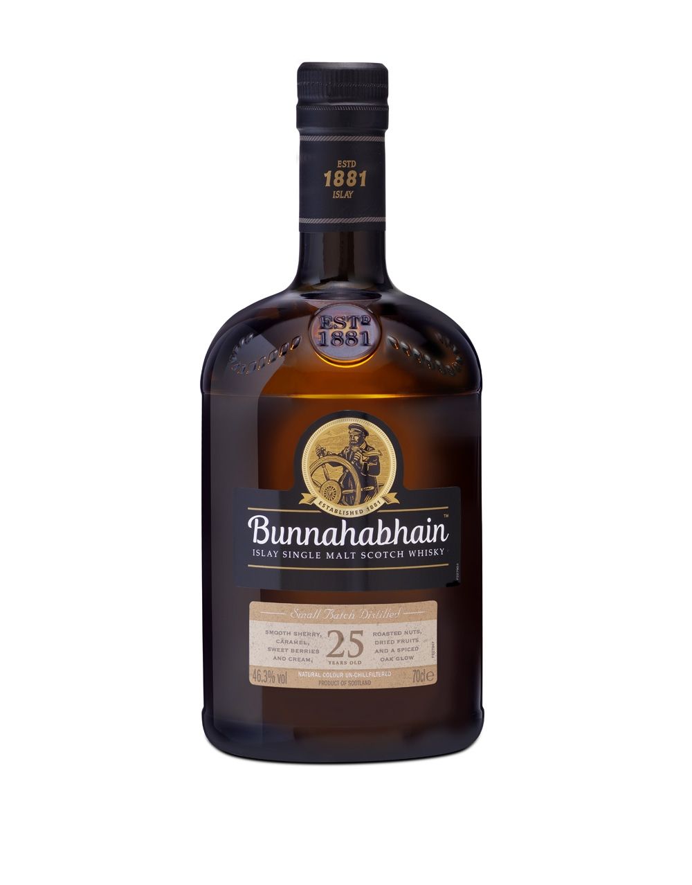bunnahabhain 25 year old single malt scotch whiskey