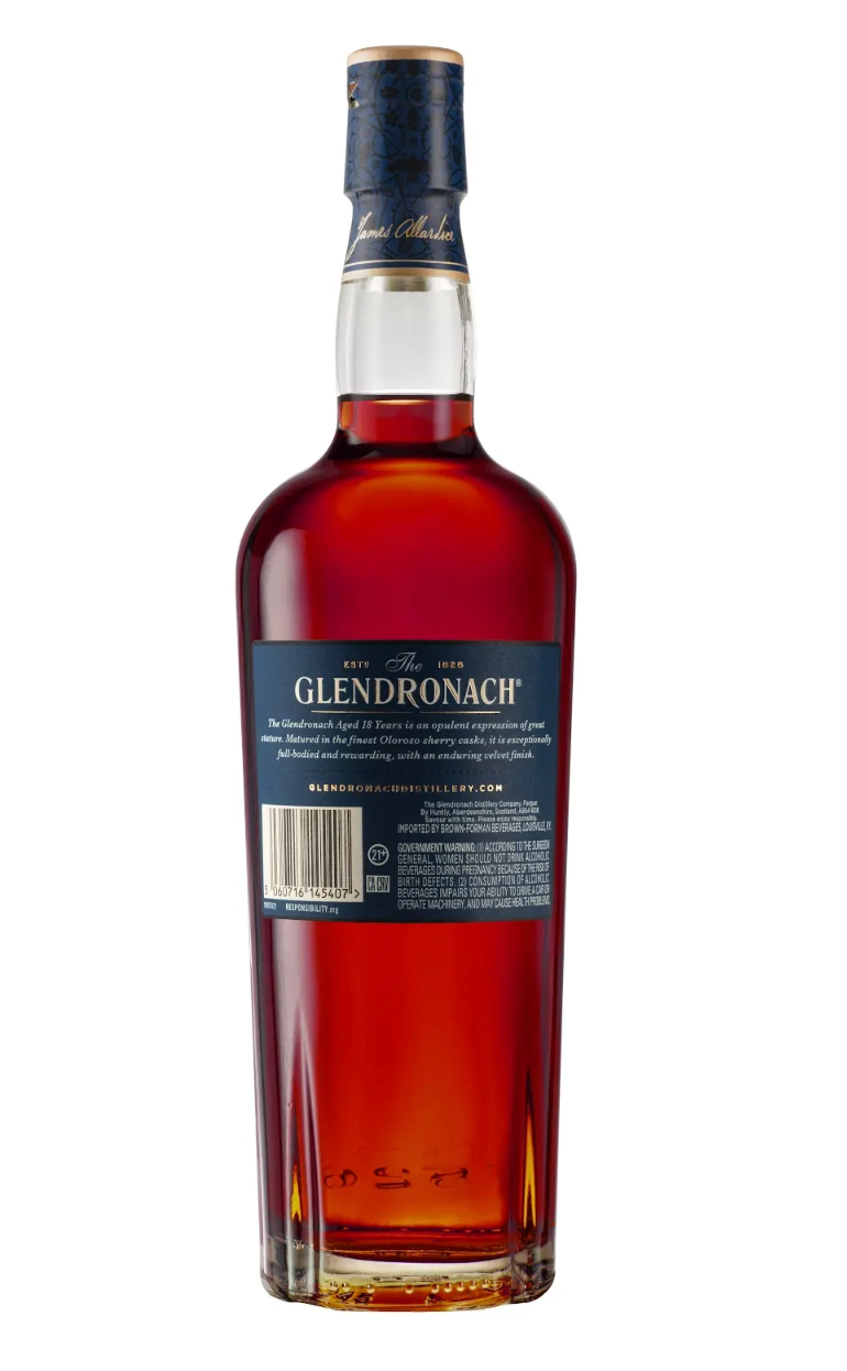 The Glendronach 18 year old single malt scotch whisky